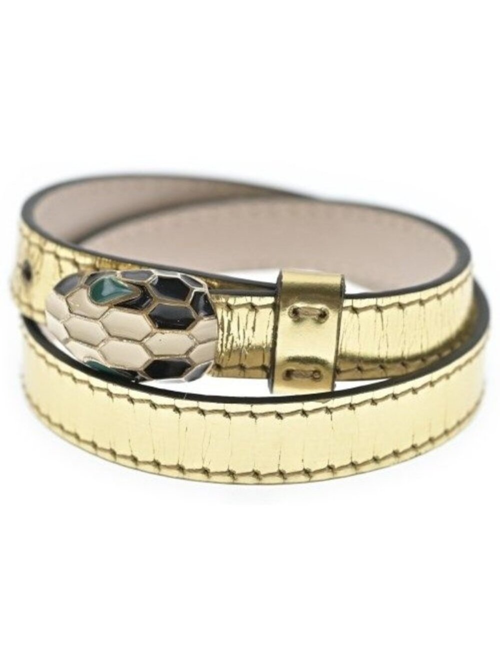 Bvlgari Serpenti Leather Bracelet Bangle
